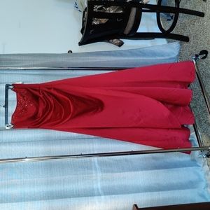 David's Bridal - bridesmaid dress - Size 10 - dark red in color
